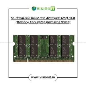 So-DIMM 2GB DDR2 PC2-4200 533 MHz RAM for Laptop – Compatible with older laptops – VisionIT India