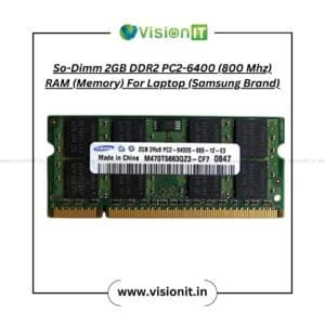 So-DIMM 2GB DDR2 PC2-6400 800 MHz RAM – Memory for older laptops with 3-year warranty from VisionIT