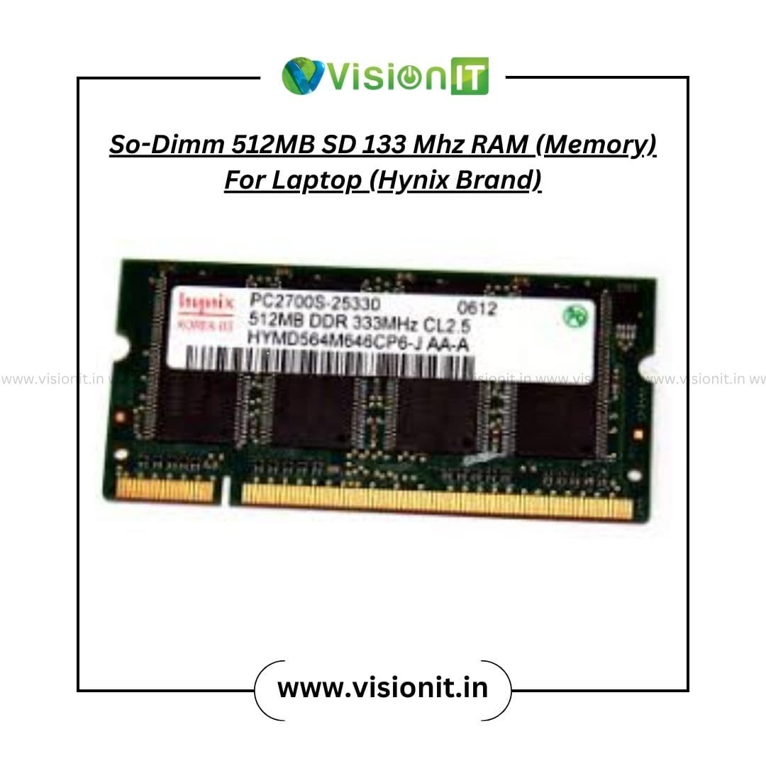 Vision IT 512MB SD 133MHz So-DIMM Laptop Memory