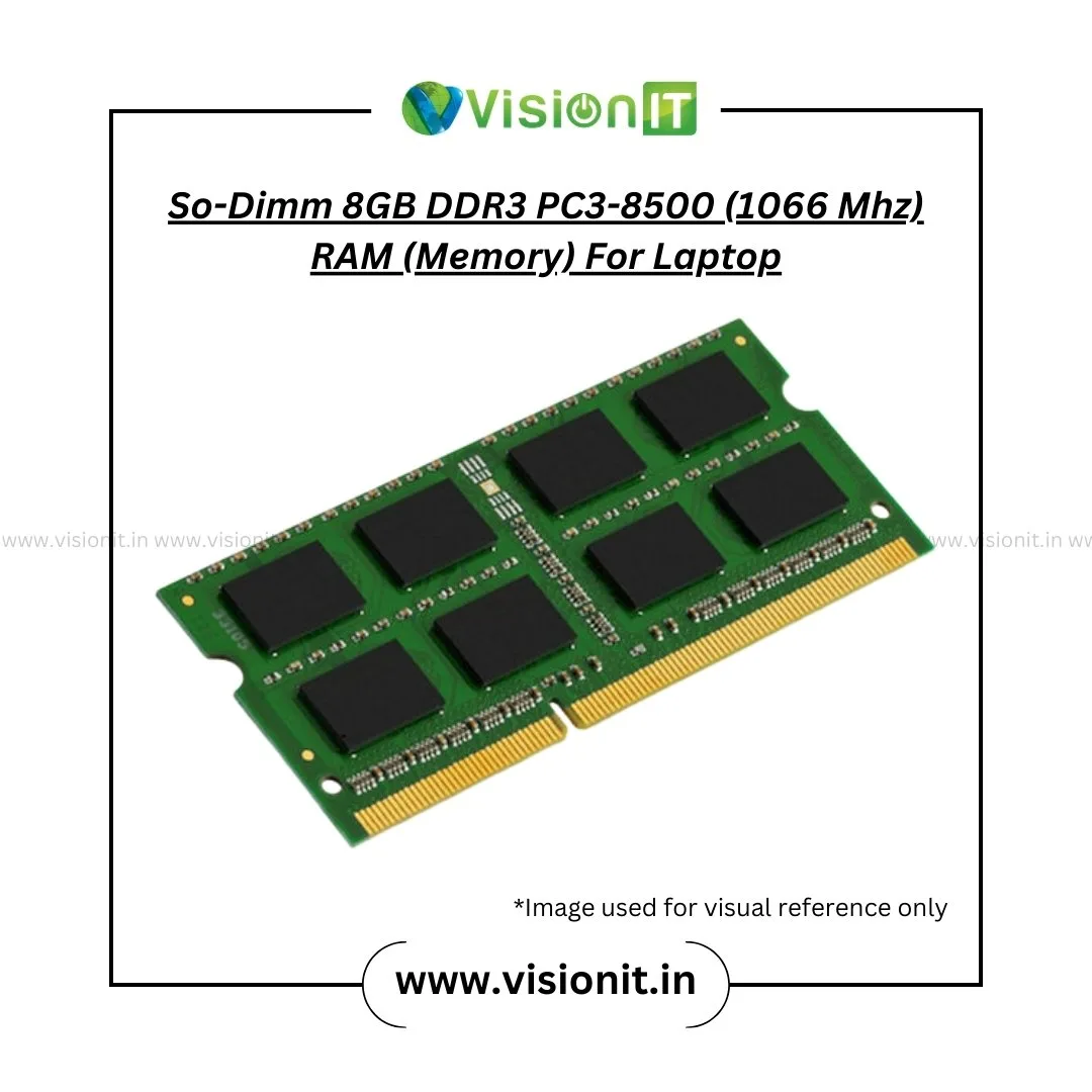 Mémoire RAM Crucial DDR3 4GB 1066 MHz PC3-8500 Pour Portable - SODIMM 204 Pins