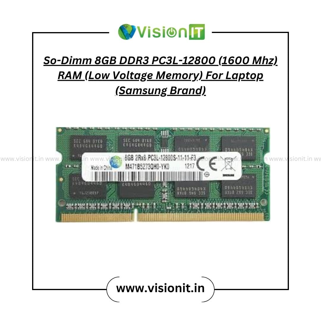 Buy 8GB DDR3 RAM for Laptop So-DIMM PC3L-12800 1600MHz – low voltage memory upgrade