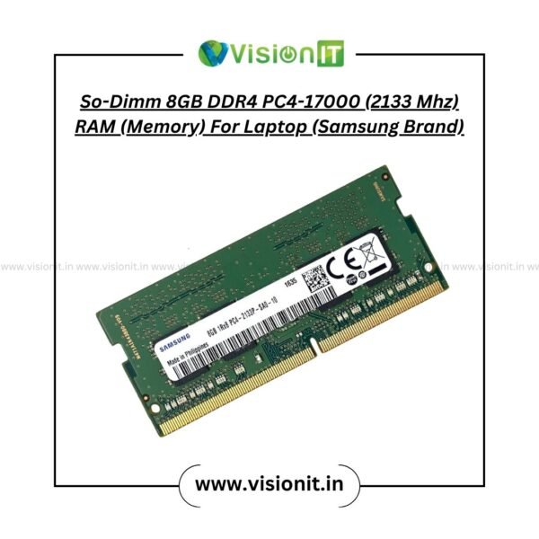 So-Dimm  8GB DDR4 PC4-17000 (2133 Mhz) RAM (Memory) For Laptop