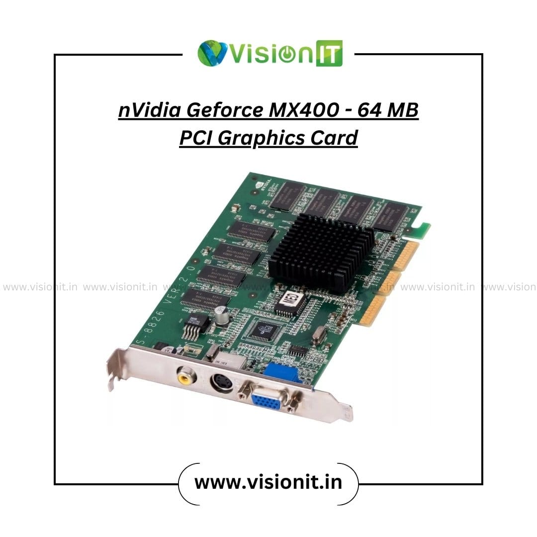 nVidia GeForce MX400 64MB PCI Graphics Card for Older Desktops