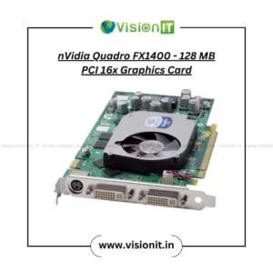 NVIDIA Quadro FX1400 128MB PCI 16x Graphics Card for professional 3D design and CAD applications.
