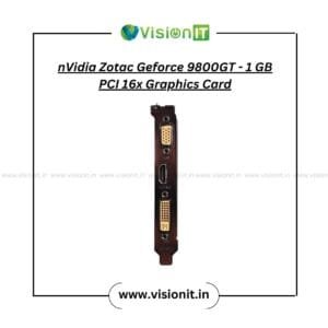 Buy Zotac GeForce 9800GT 1GB PCI 16x Graphic Card – GDDR3 GPU for gaming, HD video, and rendering, ideal for multitasking setups.