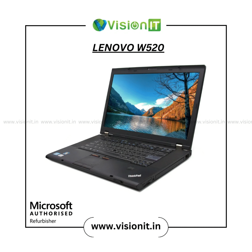 Lenovo ThinkPad W520 workstation laptop with high performance and strong graphics.