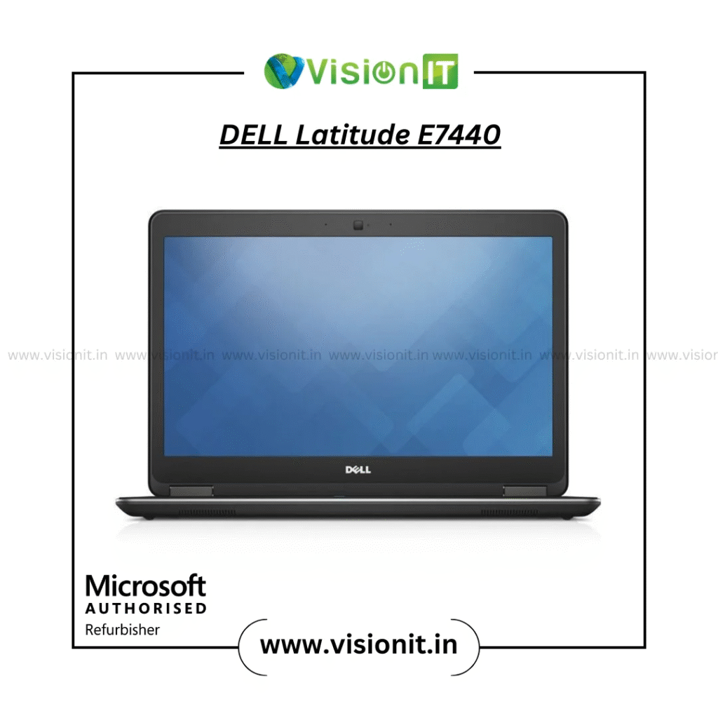 Dell Latitude E7440 refurbished laptop with i5 processor, 14-inch HD display, and strong build for office and home users