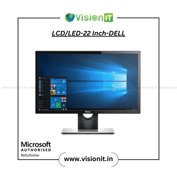 Dell 22-inch LED monitor sleek and durable for home and office use