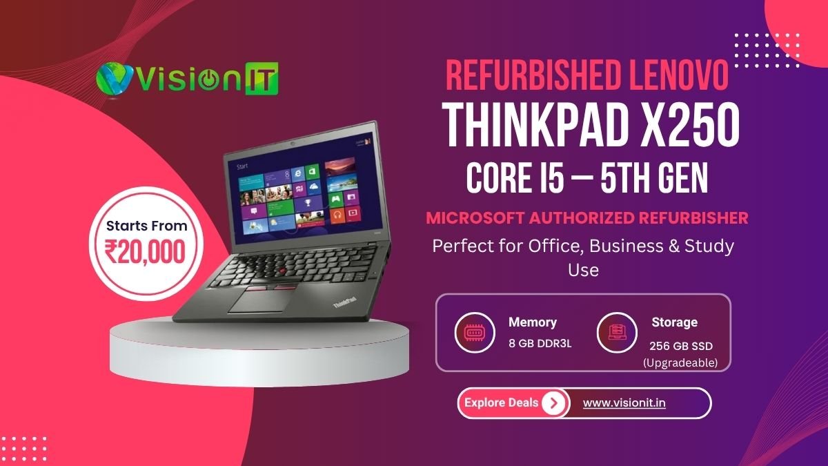 Lenovo ThinkPad X250 – Intel Core i5 5th Gen 5200U