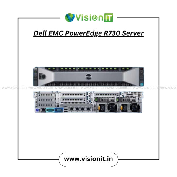 Refurbished Dell EMC PowerEdge R730 Server with dual Xeon CPUs and scalable RAID storage for data center and virtualization