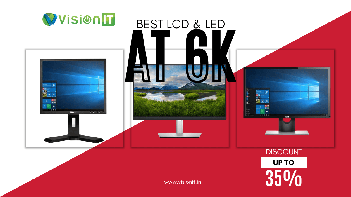 LED & LCD Monitors Starts from 2k With Up to 1 Year Warranty