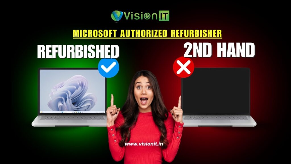 Refurbished laptop – professionally restored computer offering reliable performance at a lower cost compared to new models