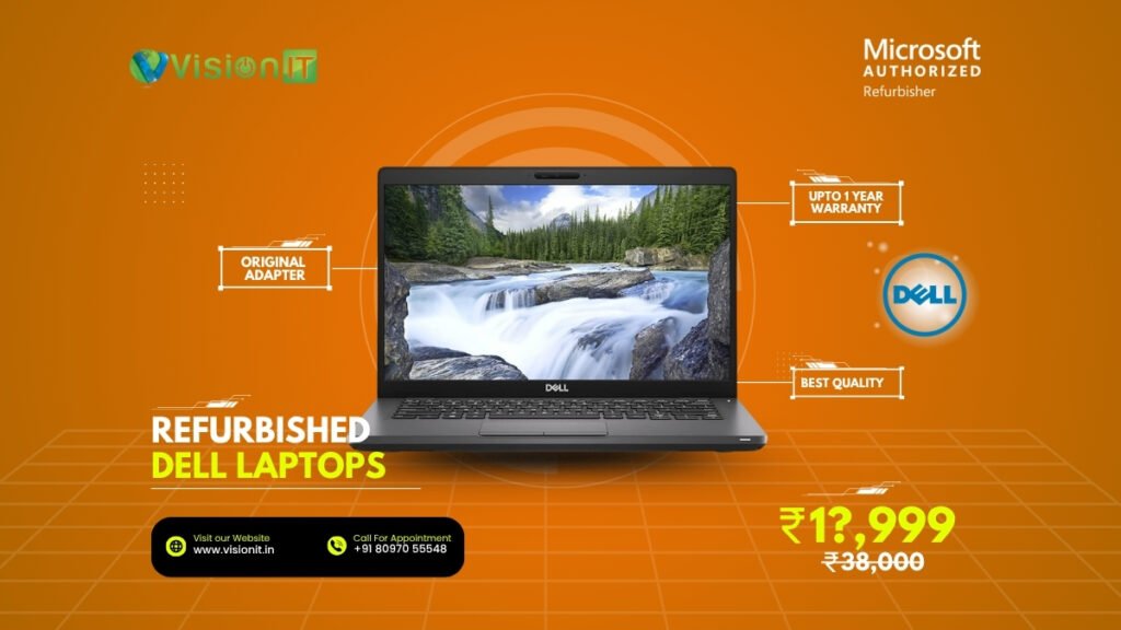 Certified refurbished Dell laptops by Microsoft Authorized Refurbisher in India – reliable, affordable, and performance-tested.