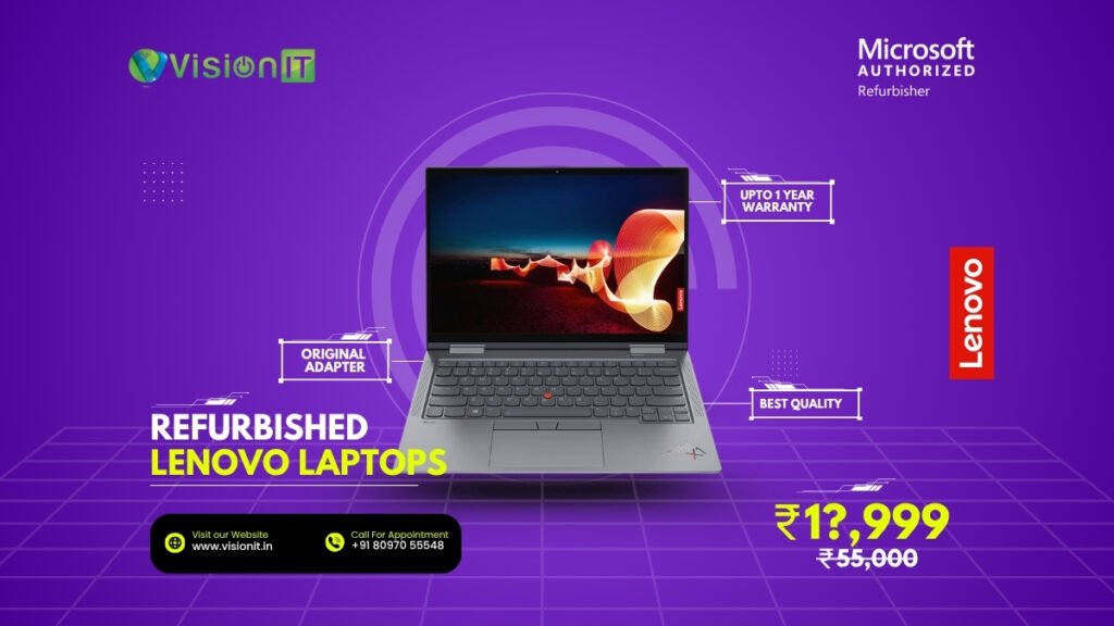 Certified refurbished Lenovo laptops in India – trusted Lenovo ThinkPads for business and study needs.
