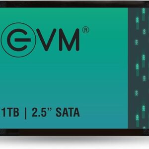 1TB EVM 2.5-inch SSD for laptop and desktop with SATA interface for faster boot, improved load times, and reliable storage