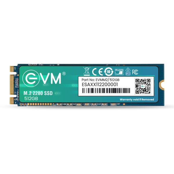 512GB EVM M.2 (2280) SSD for laptop and desktop offering fast boot time and reliable performance