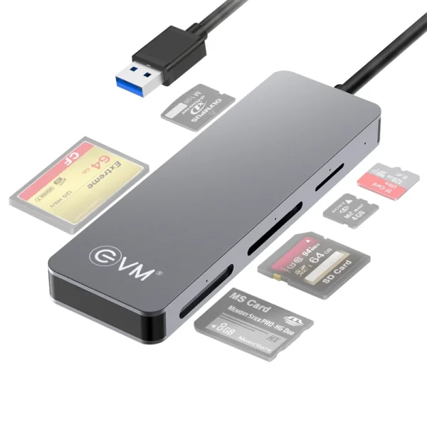 EVM All-in-One Multi-Slot Card Reader ? USB 3.0 High-Speed