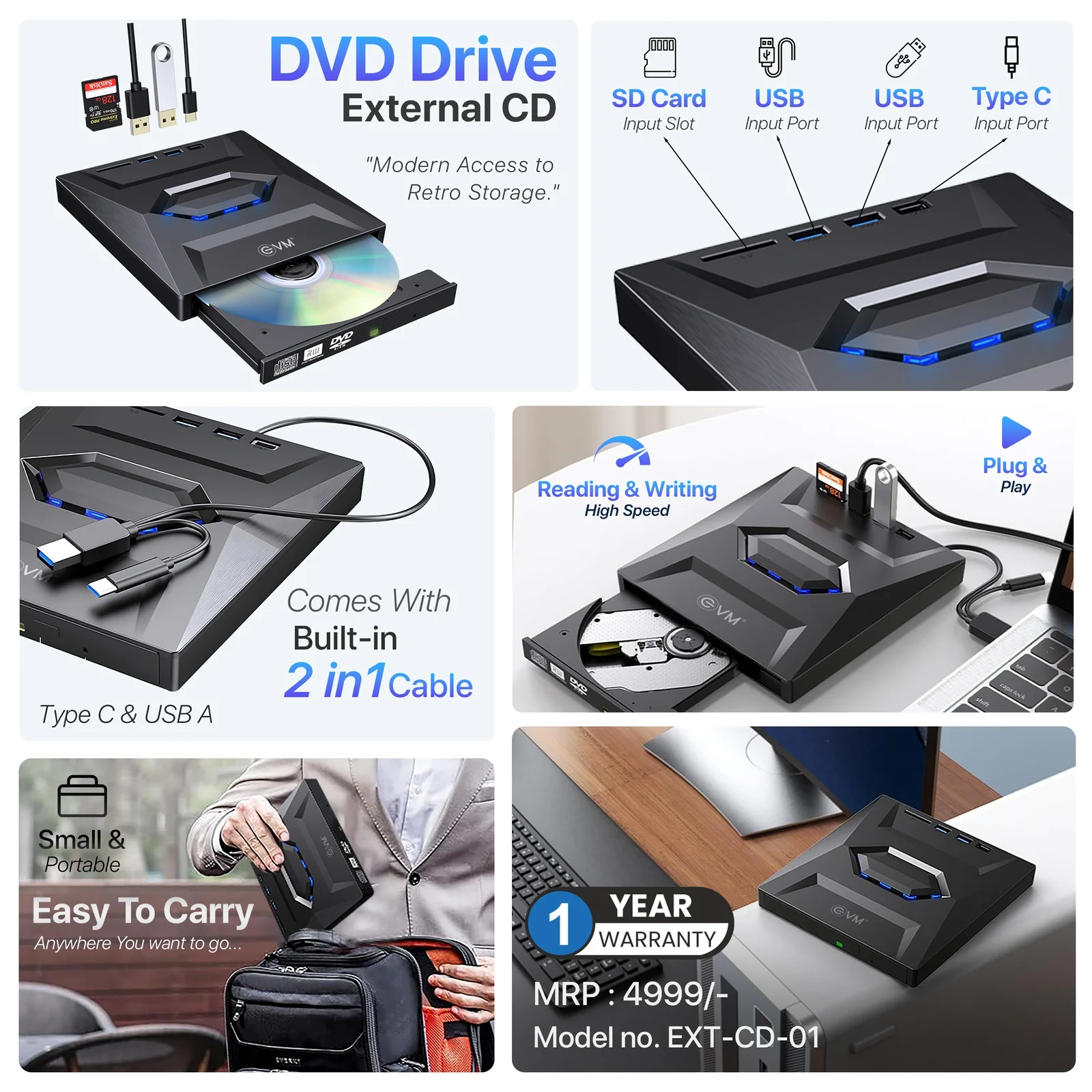 EVM External CD Drive - Image 2