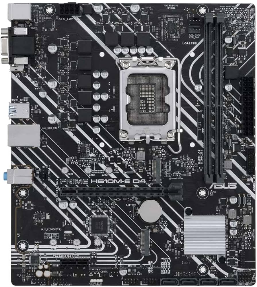Intel H610 Chipset LGA1700 Motherboard | High-Performance Intel 12th & 13th Gen Desktop Chipset
