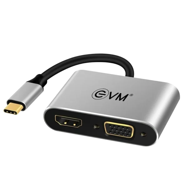 Type-C 4-in-1 (HDMI+VGA Docking station)