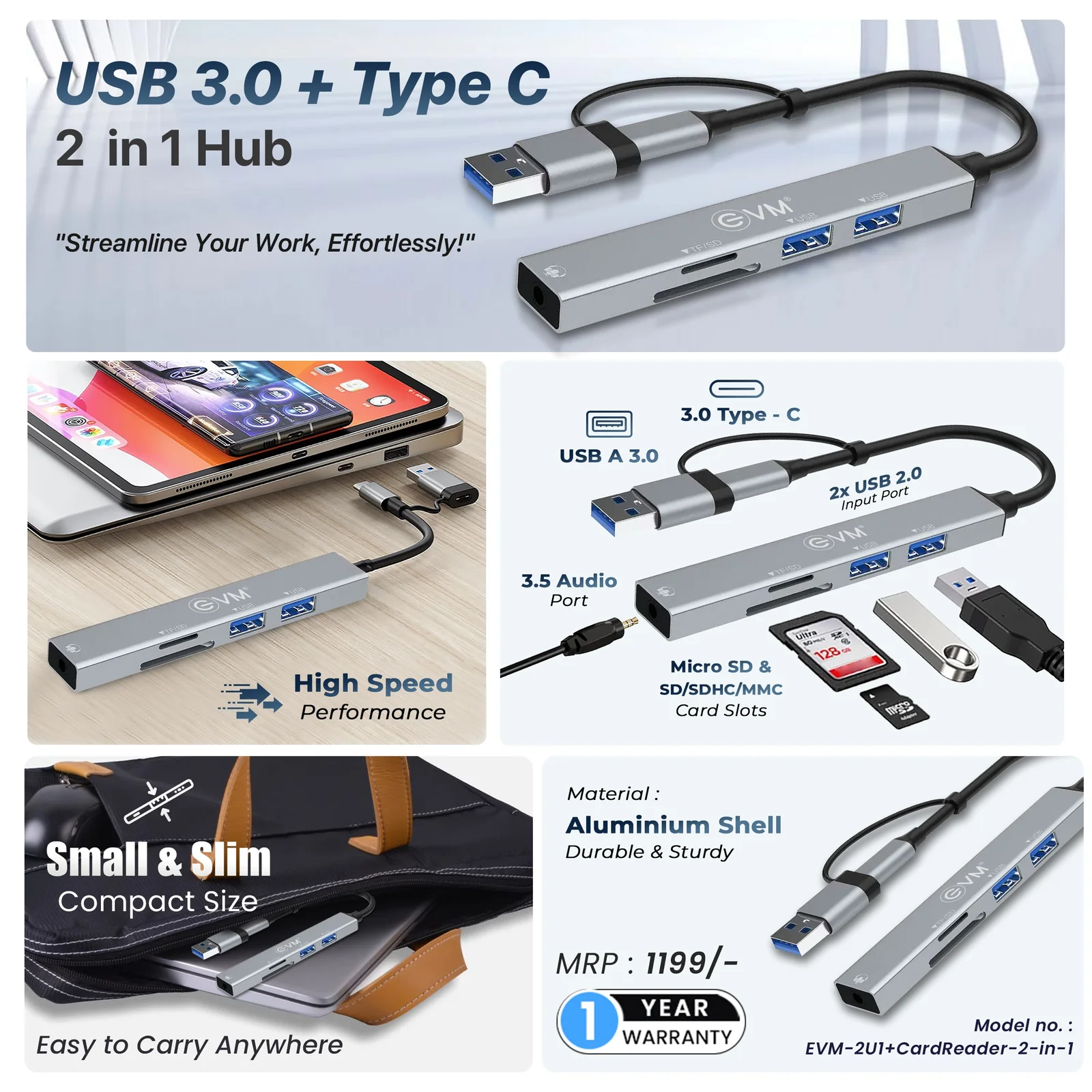 USB 3.0+Type-C HUB - Image 3
