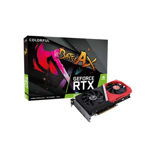 Colorful RTX 3060 12GB Battle AX graphics card dual fan NVIDIA GeForce RTX 3060 gaming GPU for high performance desktop