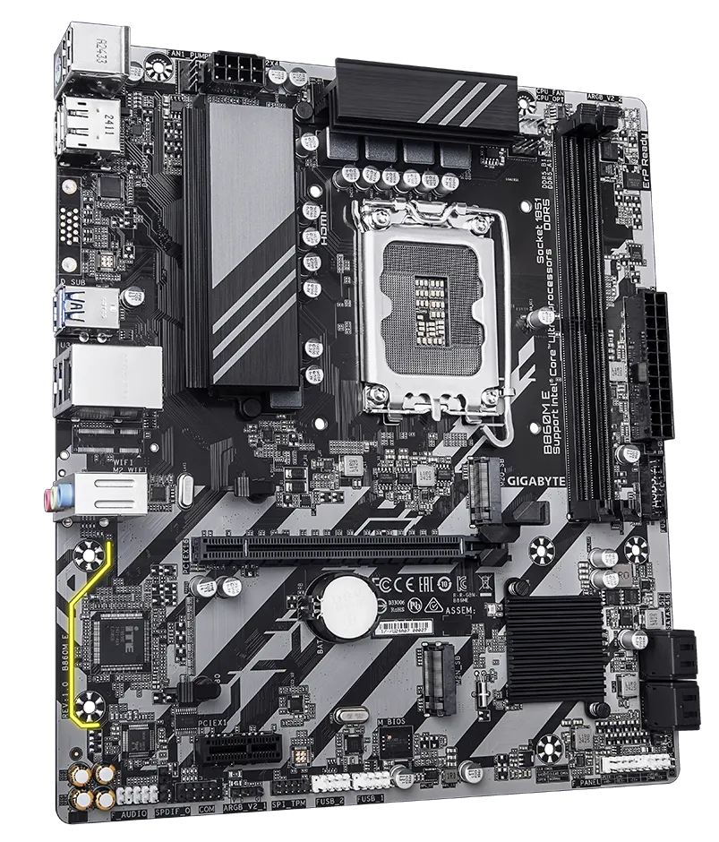 GIGABYTE B860M E DDR5 Motherboard ? Next-Gen DDR5 & Enhanced Power Design