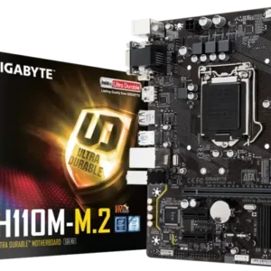 GIGABYTE H110 M M.2 Intel H110 Micro ATX motherboard with LGA1151 socket and DDR4 support for desktop builds in India