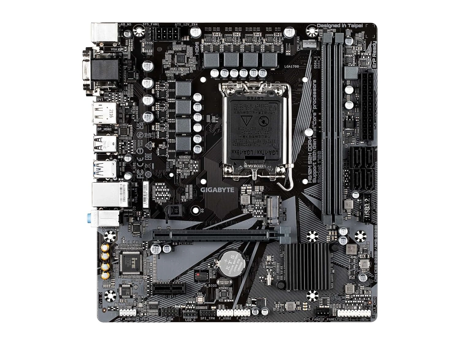 GIGABYTE H610 MK DDR4 Intel H610 Micro-ATX Motherboard with HDMI