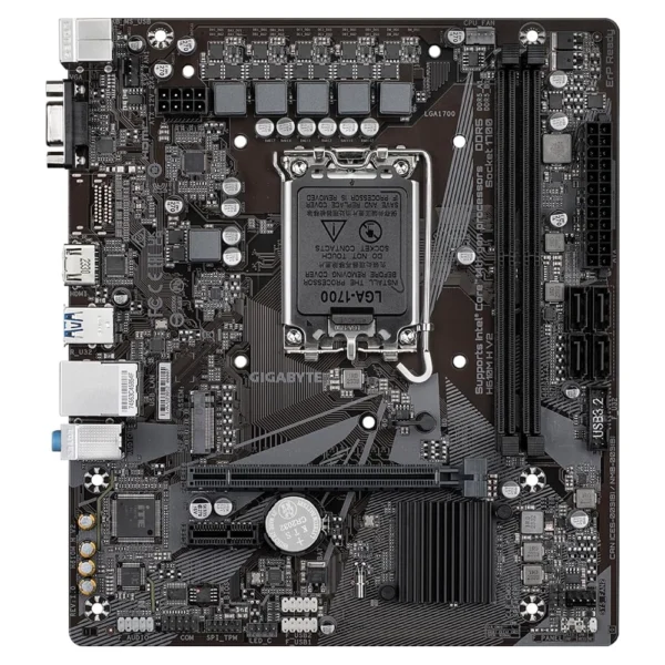 GIGABYTE H610 MK DDR5 Intel H610 Micro-ATX motherboard with VGA and HDMI ports for LGA1700 desktop builds in India