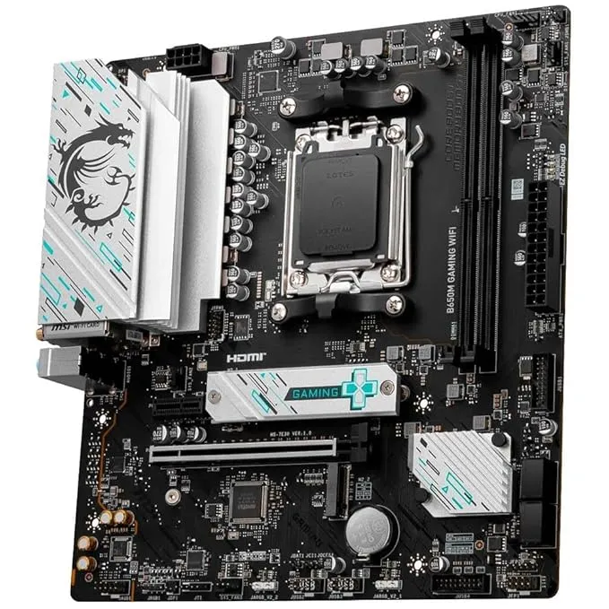 MSI B650M Gaming WiFi DDR5 AMD B650 Micro-ATX Motherboard