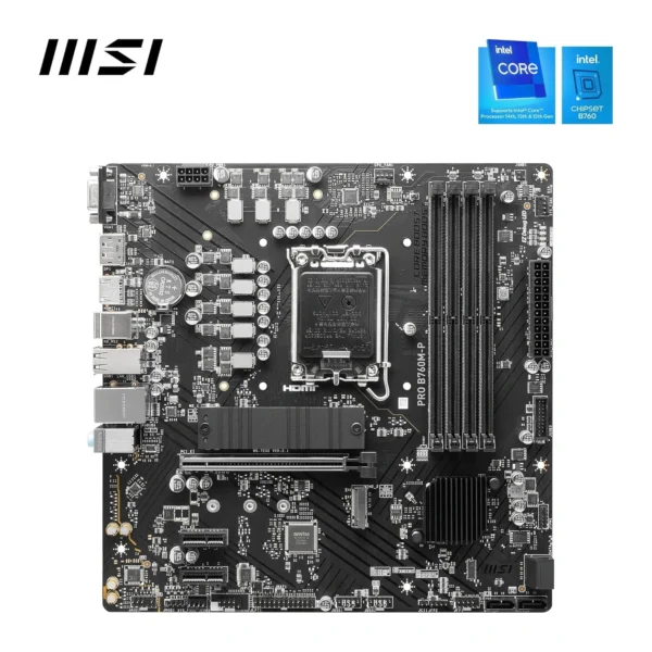 MSI B760 PRO MP DDR5 Intel B760 PRO motherboard with LGA1700 socket for office and business desktop builds in India