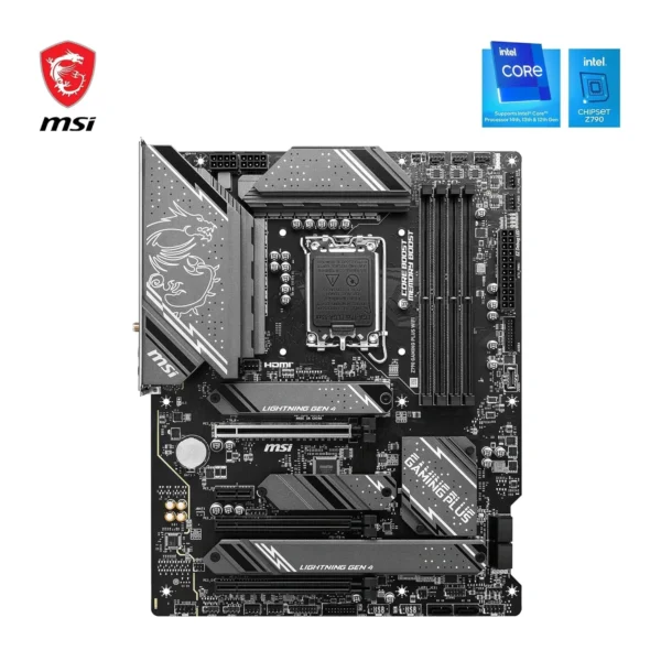 MSI Z790 Gaming Plus Intel Z790 ATX gaming motherboard with LGA1700 socket and DDR5 support for gaming builds in India