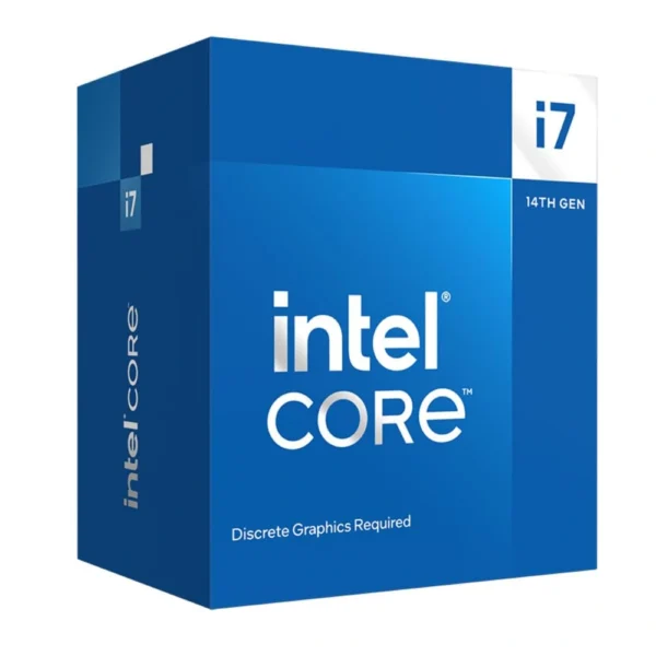 Intel Core i7-14700F 14th Gen 20 core desktop processor with up to 5.4GHz turbo boost for gaming and workstation PCs