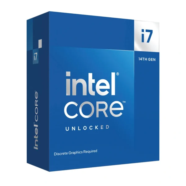 Intel Core i7-14700KF 14th Gen 20 core unlocked processor with up to 5.6GHz turbo boost for gaming and workstation PCs