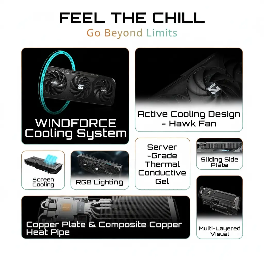 Gigabyte RTX 5060 Ti 16GB Gaming MAX Graphics Card - Image 3