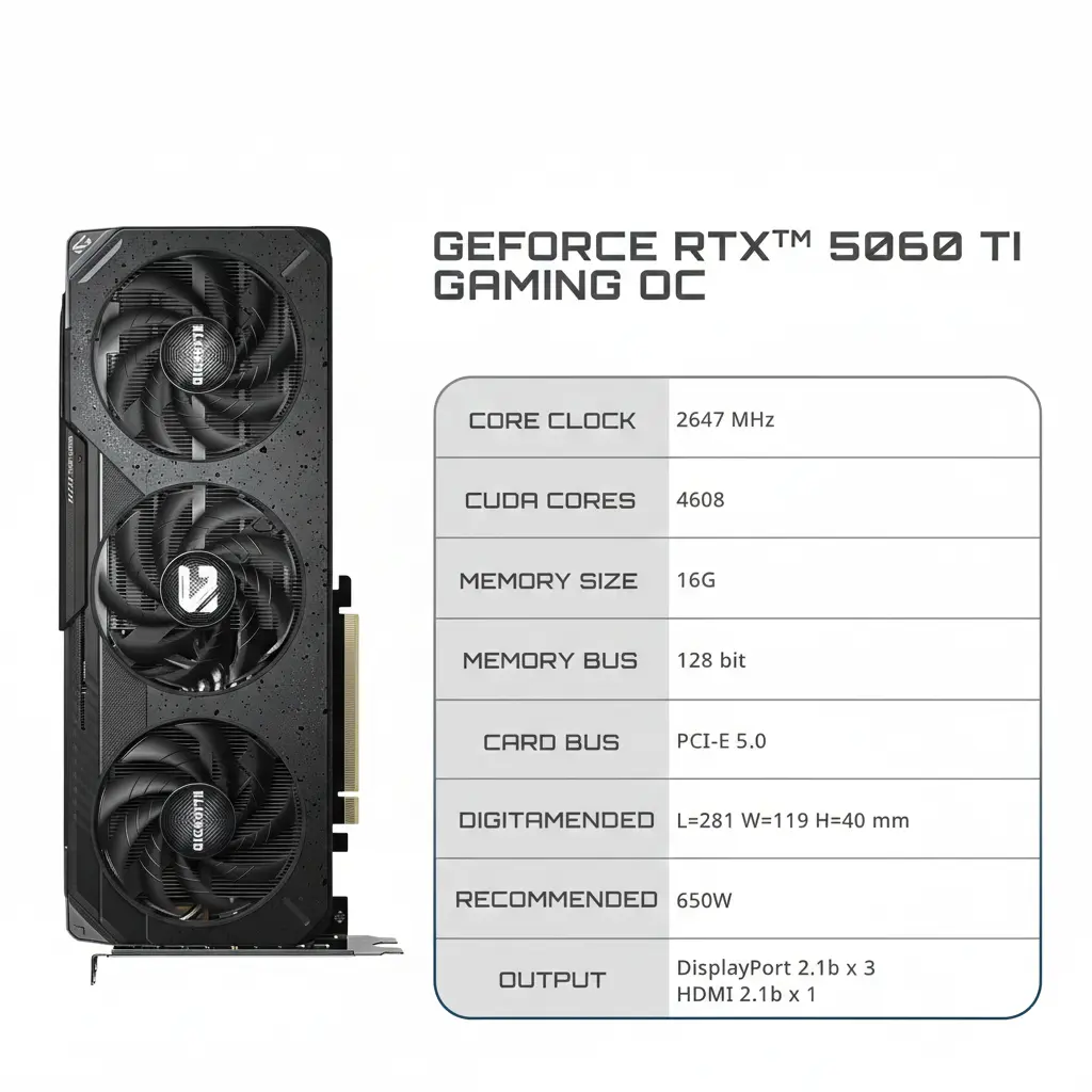 Gigabyte RTX 5060 Ti 16GB Gaming MAX Graphics Card - Image 2