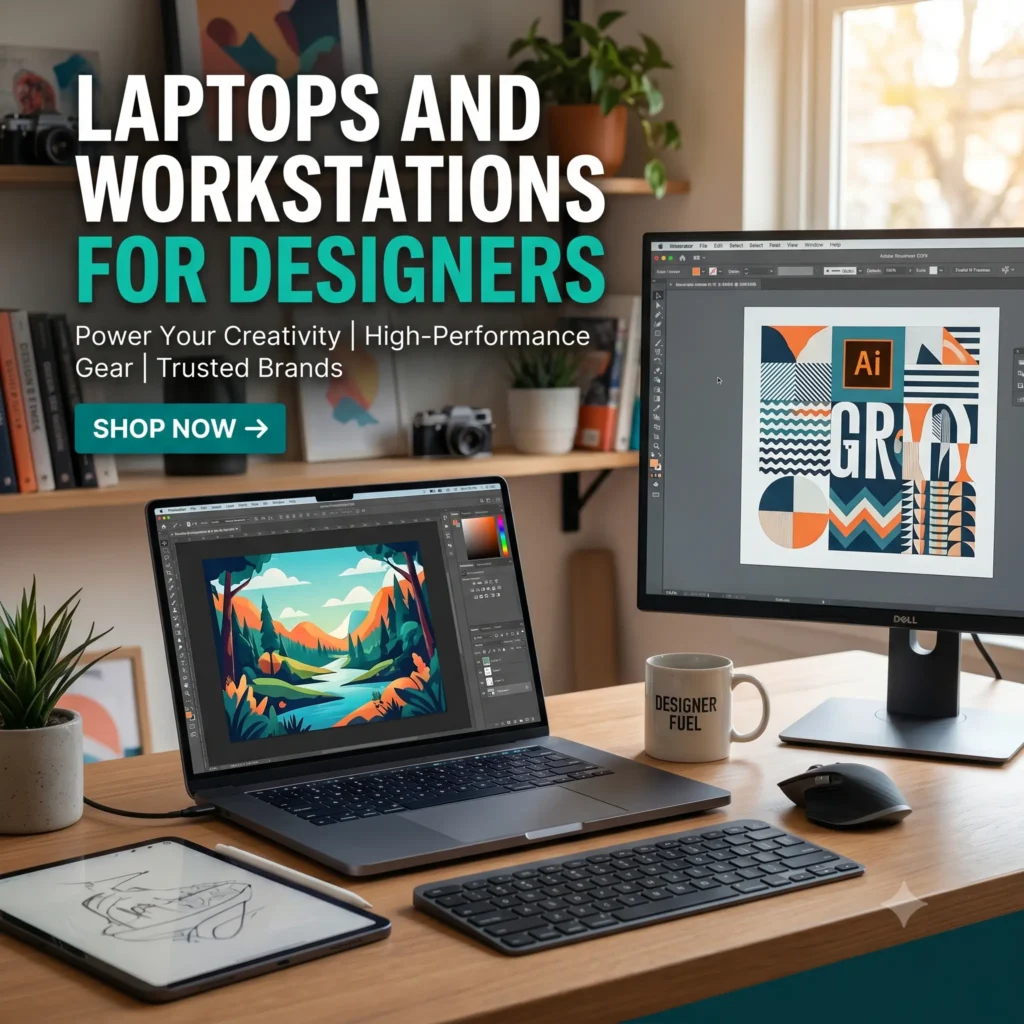 Laptops and Workstations for Designers with SSD Storage and Professional Graphics
