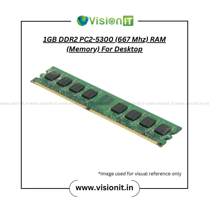 1GB DDR2 PC2-5300 (667 Mhz) RAM (Memory) For Desktop - Image 3