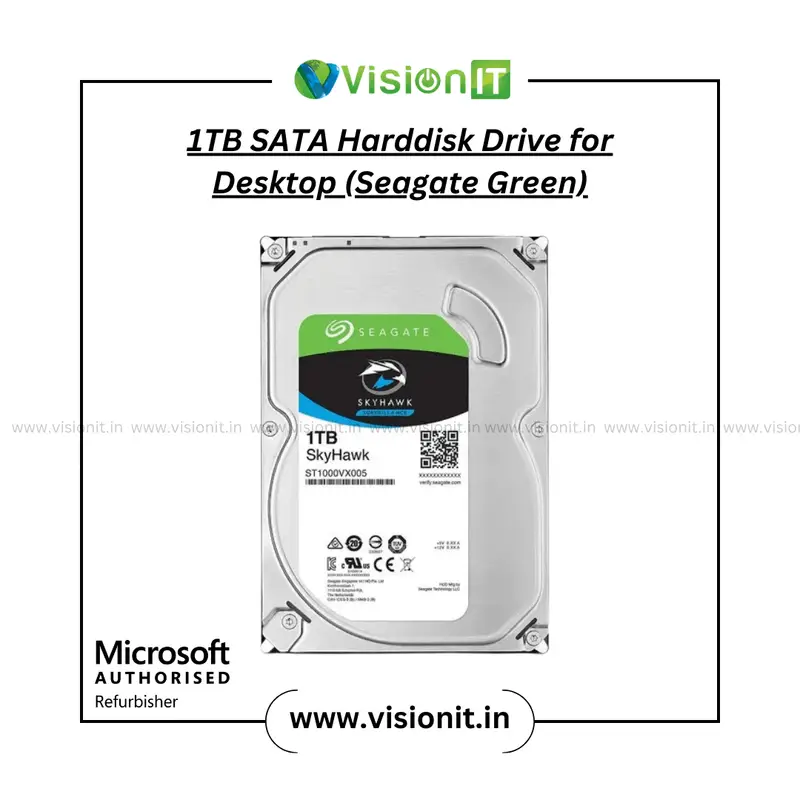 1TB SATA Harddisk Drive for Desktop (Seagate Green)