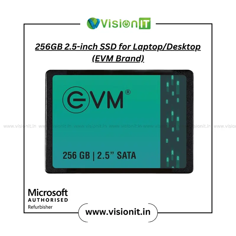 256GB 2.5-inch SSD for Laptop/Desktop (EVM Brand)