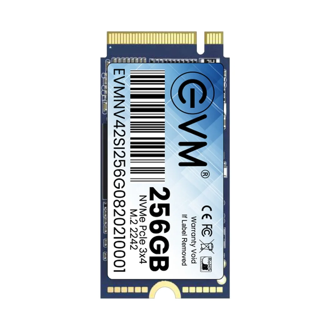 256GB M.2 NVMe (2242) SSD for Laptop/Desktop (EVM Brand)