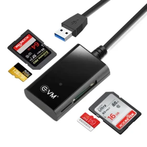 EVM 4-in-1 USB 3.0 Multi-Card Reader | High Speed Hub
