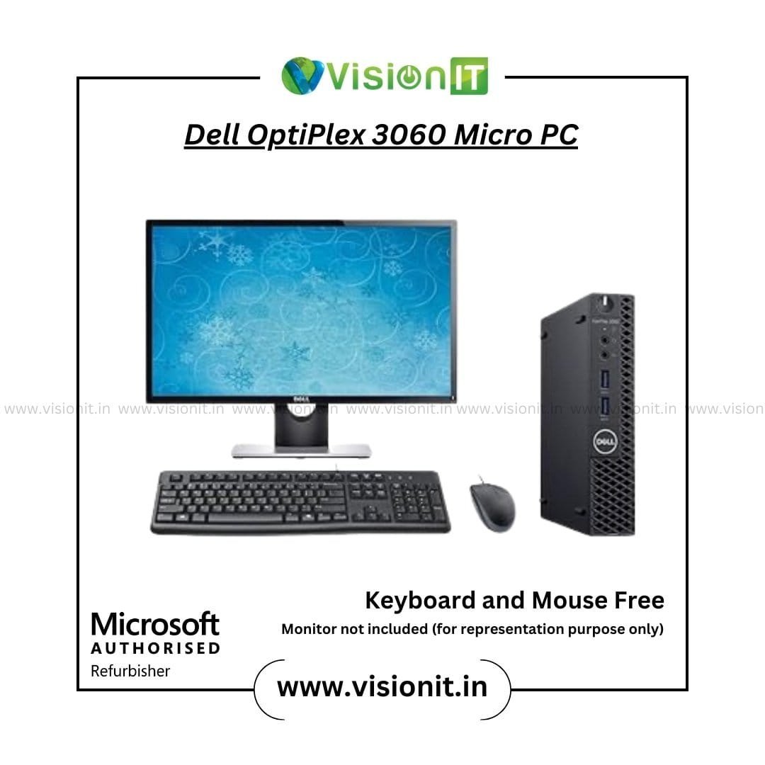 Dell OptiPlex 3060 / 5060 Micro PC 8th Gen Intel Core i3/i5/i7 Ultra-Compact Desktop for High Performance in Offices & Workspaces - Image 2