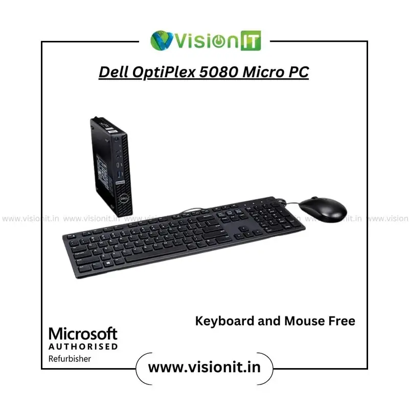 Dell OptiPlex 3080 / 5080 / 7080 Micro PC 10th Gen Intel Core i3/i5/i7 Compact, High-Performance Desktop for Professional Use - Image 4