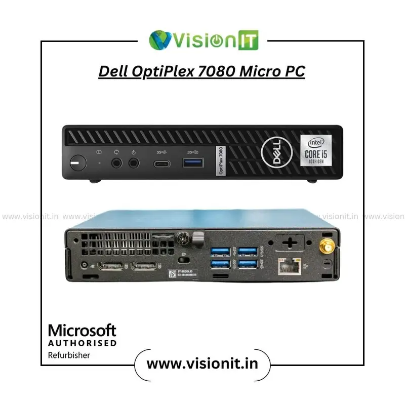 Dell OptiPlex 3080 / 5080 / 7080 Micro PC 10th Gen Intel Core i3/i5/i7 Compact, High-Performance Desktop for Professional Use - Image 5
