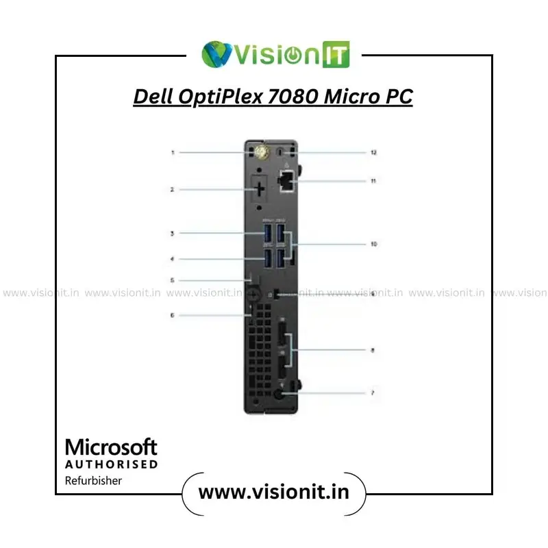 Dell OptiPlex 3080 / 5080 / 7080 Micro PC 10th Gen Intel Core i3/i5/i7 Compact, High-Performance Desktop for Professional Use - Image 6