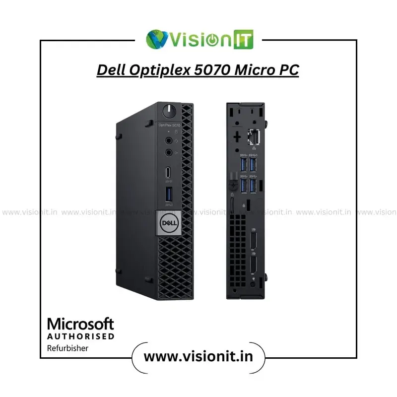 Dell OptiPlex 5070 / 7070 Micro PC | 9th Gen Intel Core i3/i5/i7 | Compact, Reliable Desktop for Small Office Solutions