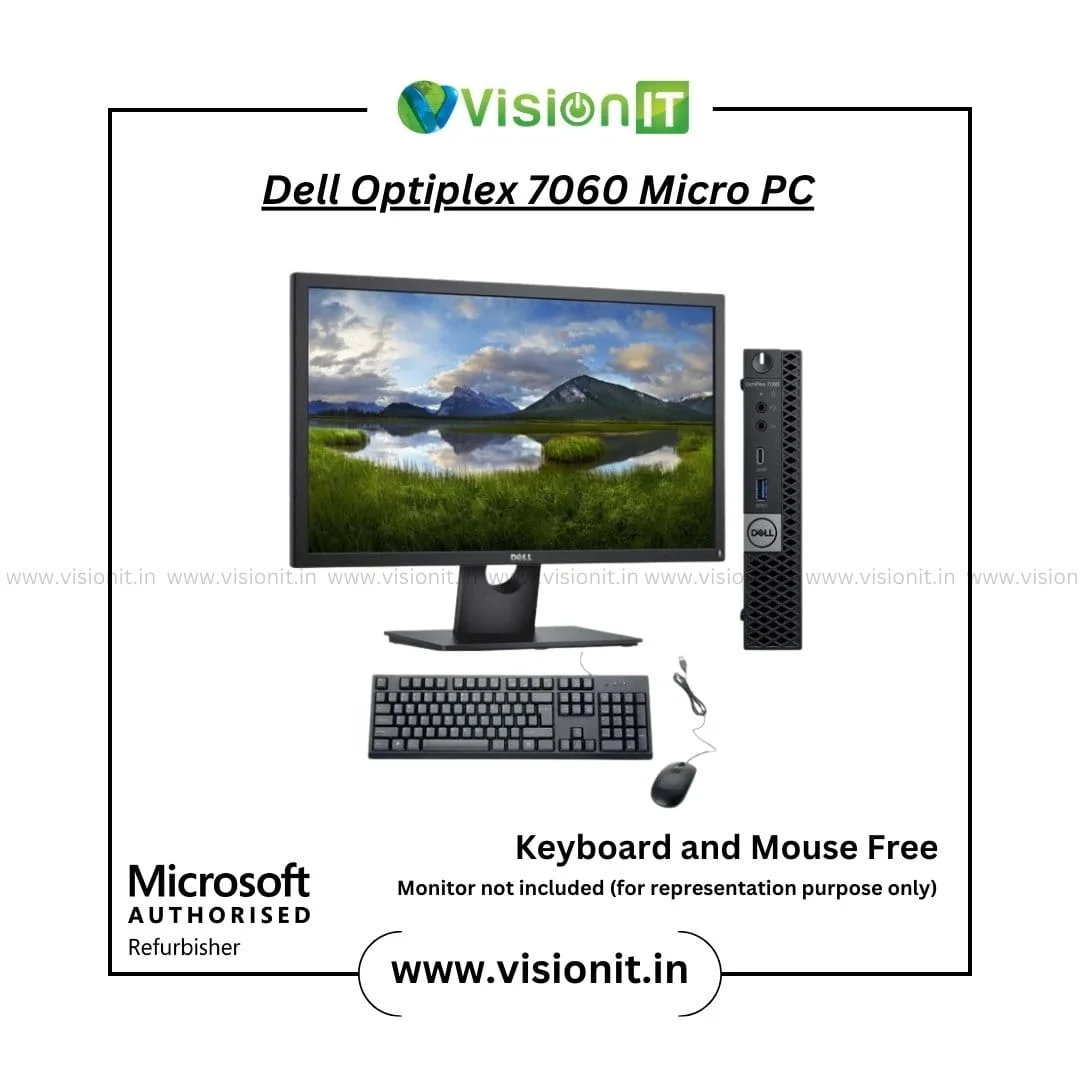 Dell OptiPlex 7060 Micro PC 8th Gen Intel Core i3/i5/i7 Small Form Factor, Powerful Desktop for Efficient Workspaces - Image 3