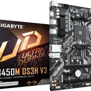GIGABYTE B450M DS3H V3 AMD B450 Micro-ATX Motherboard